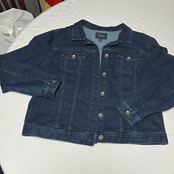 LANDS END Women’s Jean Jacket, Excellent Condition. Size XL - Picture 1 of 3